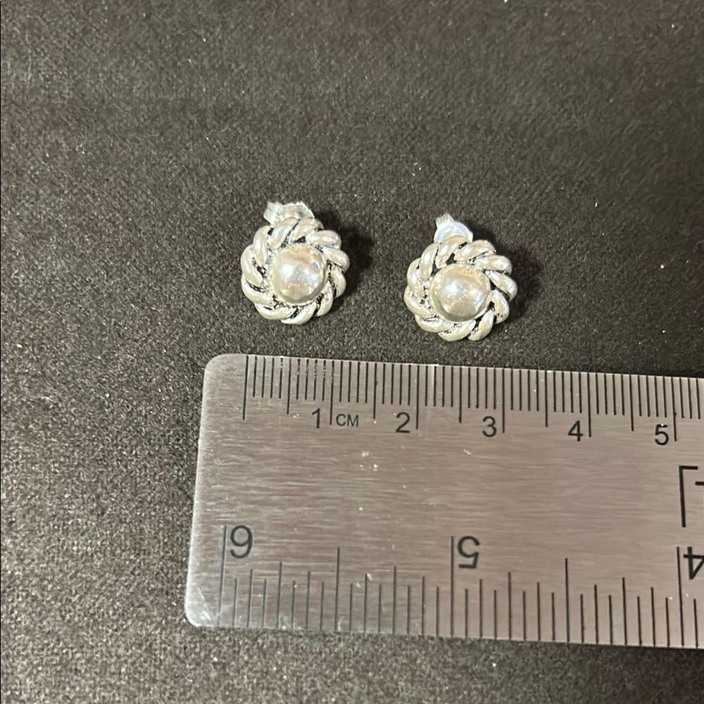 Elegant Silver Knot Earrings